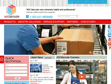 Tablet Screenshot of adcbarcode.com